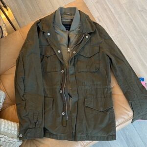 All Saints x Halley Stevensons Olive Green Jacket
